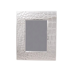 Luxury Woven Texture Silver Metal Picture Frame Elegant Handcrafted Photo Frame for Home and Office Tabletop Decor - Product Image 2