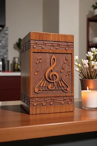 Personalized Handmade Wooden Train Locomotive Cremation Urn Engraved <b>Memorial</b> Keepsake <b>Box</b> American Style Durable Eco-Friendly - Product Image 1