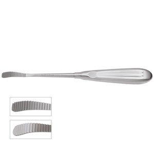 Râpe de sculpture nasale Aufricht 8″ (20cm) à mâchoires incurvées dentelées pour coupes verticales, pour rhinoplastie et sculpture naso-frontale - Product Image 1