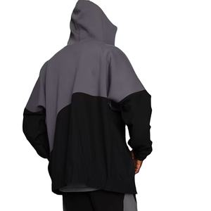 Ensemble de pantalon de survêtement coupe-vent 100% coton à la mode hivernale pour hommes Style décontracté respirant Logo personnalisé imprimé solide à capuche - Product Image 3