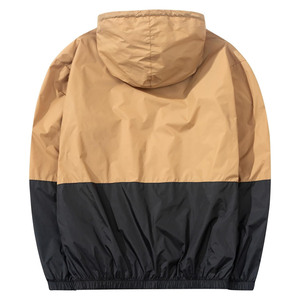 Windbreaker <b>Jacket</b> <b>Waterproof</b> <b>Lightweight</b> Hooded Hiking <b>Breathable</b> Polyester Reversible Zipper Thin - Product Image 2