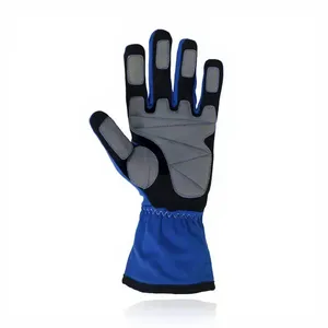 Gants de course unisexes à doigts entiers, en PU bleu, antidérapants, avec fermeture auto-agrippante, pour le cyclisme en extérieur - Product Image 2