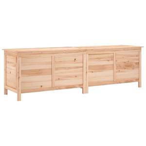 Caja de Almacenamiento Grande para Jardín, Madera de Abeto Natural Sólida - Product Image 2