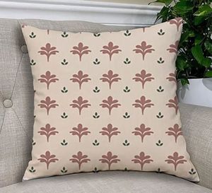Square Green Embroidered Floral Pillow Ruffled Edge Decorative <b>Cushion</b> 16x16 Cotton 100% Polyester Fiber Filling Removable Hotel - Product Image 1