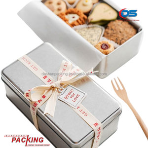 DAT THUAN Boîte en fer blanc carrée de haute qualité pour bonbons Mochi biscuits et emballage de gâteau Boîte en métal carrée polyvalente pour usage alimentaire - Product Image 1