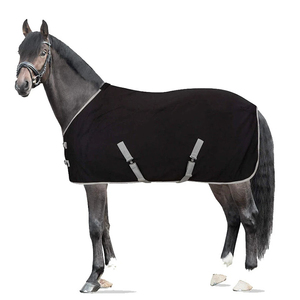 Couverture de cheval coupe-vent, imperméable, respirante, durable, avec sangles réglables, pour l'hiver, l'écurie et l'extérieur - Product Image 1