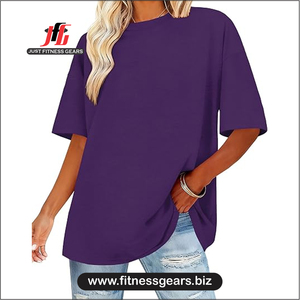 T-shirt à manches courtes col rond pour femme, bleu uni, tricoté, décontracté, coupe ajustée, toutes saisons - Product Image 1