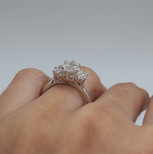 2.30 CT Lab Grown Marquise Cut <b>Diamond</b> <b>Ring</b> in 18K Gold | IGI Certified Luxury Engagement <b>Ring</b> | Elegant Bridal Jewelry - Product Image 4