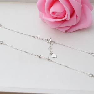 Support vide en argent S925 pour accessoires de bijoux DIY, ensemble de 6+1 colliers avec chaîne et 5-14 perles, pendentifs et breloques raffinés pour femmes - Product Image 5