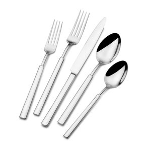 Ensemble de couteaux, fourchettes et cuillères en acier inoxydable, couverts argentés pour restaurants, hôtels et événements - Product Image 1