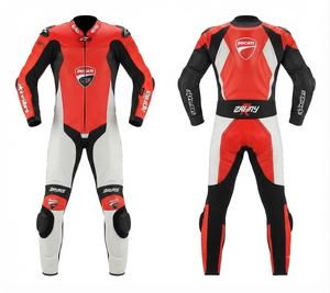Traje de Carreras Personalizado para Hombre en Cuero Vacuno/Canguro, Mono de Una Pieza con Armadura de Nivel 2 CE, Hecho a Medida, Protección OEM - Product Image 1