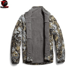 Veste de chasse pour homme en camouflage numérique de qualité supérieure, légère, coupe-vent, respirante, entièrement zippée, pour l'extérieur - Product Image 2