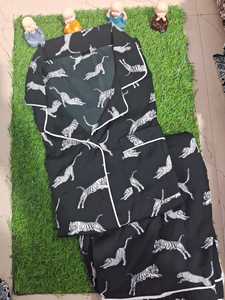 Conjunto de Pijama de Crepé para Niñas – Ropa de Dormir Suave con Estampado (M, L, XL, XXL) - Product Image 2