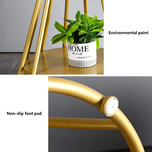 Modern Minimalist Design Round <b>Side</b> <b>Tables</b> Gold Plated Metal <b>Sofa</b> <b>End</b> <b>Table</b> for Living Room, Drawing Room, Office India Sale - Product Image 3