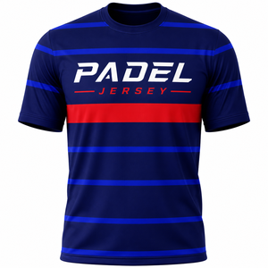 Custom Mens Tennis Jersey Breathable Quick Dry Sports <b>Shirt</b> Sublimation Tennis Uniform OEM Manufacturer - Product Image 1