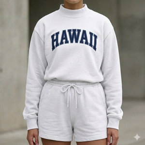 Comfort Driven <b>Mock</b> <b>Neck</b> <b>Top</b> And Shorts Set Women Cozy Warm Relaxed Fit Stylish Everyday Outfit Collection - Product Image 1