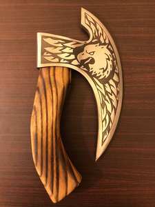 Cuchillo Vikingo Hecho a Mano por Steel Craft International, Ecológico, de Acero Inoxidable de Alta Calidad, con Mango de Madera de Palisandro Industrial y Diseño Grabado 10 - Product Image 6