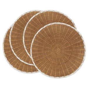แผ่นรองจานสานมือทรงกลมสไตล์โบฮีเมียน ขนาดเส้นผ่านศูนย์กลาง 400 มม. - Product Image 2