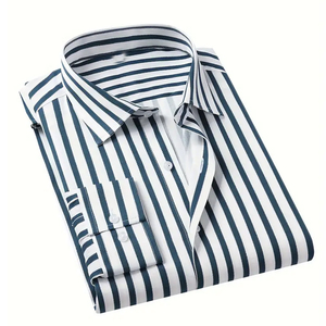 Custom <b>Men</b> Office <b>Dress</b> Shirt 100% Cotton Twill Long Sleeve Breathable Quick Dry OEM Factory Direct - Product Image 3