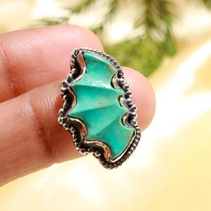 Most Trending 925 Sterling Silver Batman Shape <b>Ring</b> with Original <b>Turquoise</b> Gemstone Designer <b>Ring</b> Wholesale Factory Price - Product Image 2