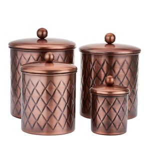 Metal Kitchen Storage Canister with <b>Lid</b> Bread <b>Bin</b> Tea Coffee Sugar Jar for Modern Kitchen - Product Image 3