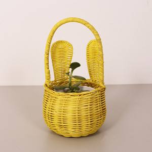 Vente en gros de jolis paniers en rotin sur le thème de Pâques pour enfants ornements décoratifs de festival de vacances pour enfants - Product Image 6