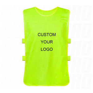 Custom Logo 100% Polyester Soccer <b>Training</b> <b>Bibs</b> Breathable Mesh Football <b>Training</b> Vest Lightweight Durable Sports Practice - Product Image 1