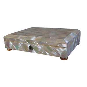 Geometric MOP Inlay Jewelry <b>Box</b> & <b>Keepsake</b> Case Customized Handmade Jewelry Organizer for Multipurpose Use Wedding Festive Gift - Product Image 6