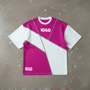 Custom Made T-shirt Men's Short Sleeve Two-<b>Panel</b> Custom T-Shirt 100% Cotton Available in Two Colors - Product Image 2