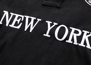 Chemises en piqué de polyester/coton tricoté de haute qualité pour hommes, grande taille, imprimé brodé 3D, décontractées, manches courtes, séchage rapide, personnalisées - Product Image 6