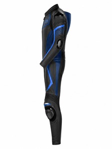 Traje de Motocicleta de Cuero Negro y Azul para Hombre, Manga Larga, Transpirable, Equipo de Protección para Adultos, Todas las Temporadas, con el Mejor OEM - Product Image 6