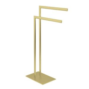 Floor Display Retro Style Brass Towel Holder Rack Easy Portable High Quality Antique Towel Stand for Modern Home decoration - Product Image 2