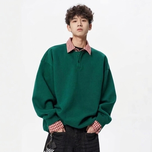 Wholesale Custom <b>Men's</b> Crewneck Pullover <b>Sweatshirt</b> Cotton Digital Print Loose Fit Knitted Long Sleeve Casual Autumn Streetwear - Product Image 3