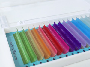 ขายส่งขนตาปลอมคุณภาพสูง ผลิตด้วยมือจากเกาหลี ทำจากเส้นใย PBT ขนาด 0.05 มม. 0.07 มม. นุ่มดุจไหม ให้ความหนาแบบวอลลุ่ม สีเข้มด้าน  ขนตาแบบมิงค์เทียม รับสั่งทำตามแบบ - Product Image 5