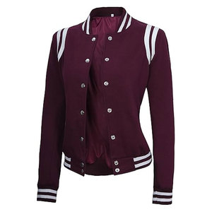 Chaqueta Letterman 100% Lana, la Más Vendida, para Mujer, Talla Personalizada, Chaqueta Letterman para Mujer en Venta - Product Image 6