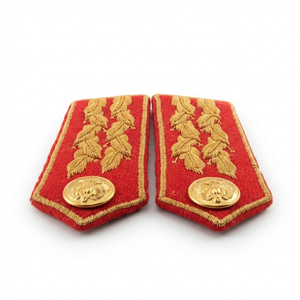 Écussons de col personnalisés brodés pour grade de lieutenant-général, insignes de gorget d'uniforme de qualité supérieure, emblèmes de col de cérémonie - Product Image 3