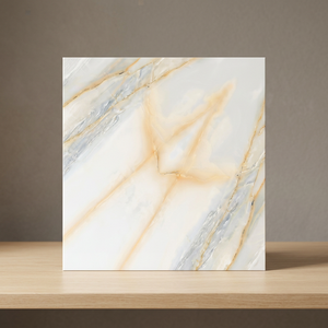 Azulejos de Porcelana Gris Efecto Madera 600x600mm, Acabado Brillante, Garantía de 4 Años, 10mm de Grosor, Diseño de Suelo Interior de Lujo - Product Image 3