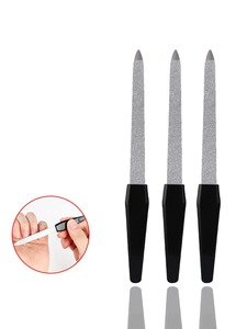 LANGMA Lot de 3 limes à ongles professionnelles double face en verre cristal, motif droit, grain 100, durables et jetables, outil de soin des ongles - Product Image 3