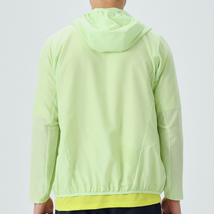 Chaqueta deportiva unisex ligera con revestimiento sólido, 100% poliéster/algodón, bicolor, con cremallera frontal, para gimnasio, atletismo y actividades al aire libre. - Product Image 3