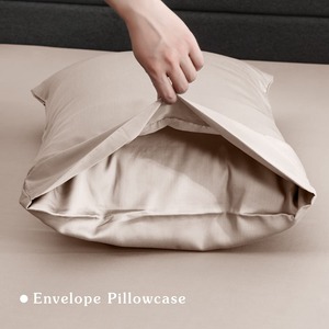 Drap de lit de luxe en bambou 300TC, uni, doux, respirant et rafraîchissant, pour chambre principale, chambre d'amis, hôtel, complexe hôtelier - Product Image 3