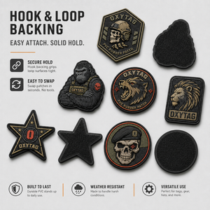 OXYTAG PVC Rubber Patches 3D Embossed Style <b>Sew</b>-<b>On</b> <b>Badges</b> for Bags Wholesale Rate OEM Custom PVC Rubber Patches 2026 - Product Image 2