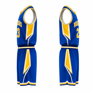 Conjunto de Uniforme de Baloncesto Sublimado Personalizado, Camisetas y Pantalones Cortos de Tela de Malla Transpirable de Secado Rápido, Impresión de Logotipo del Equipo OEM, Ropa Deportiva - Product Image 4