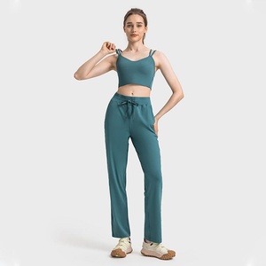 กางเกงจ็อกเกอร์ลำลองทรงตรงสำหรับผู้หญิง กางเกงวอร์มทรงหลวมสำหรับผู้หญิง - Product Image 4