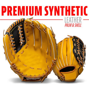 Guantes de Béisbol de Cuero Sintético de Alta Calidad con Diseño de Palma Suave para Entrenamiento, Competencia y Práctica Diaria - Product Image 4