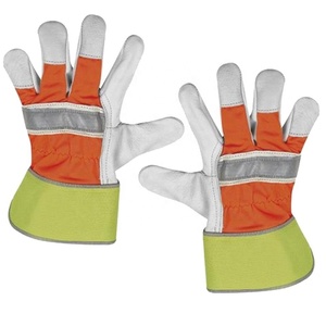 Gants de travail en cuir uni sur mesure résistants aux coupures conception personnalisée couleur pour l'extérieur décontracté Pakistan - Product Image 4