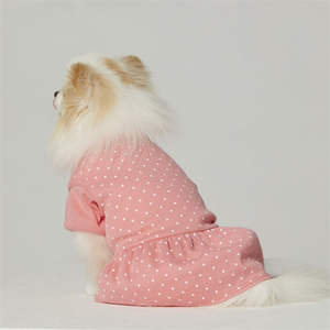 Robe rose ODM queue de sirène en coton biologique à ourlet fabriqué à Taiwan pour animaux de compagnie - Product Image 4
