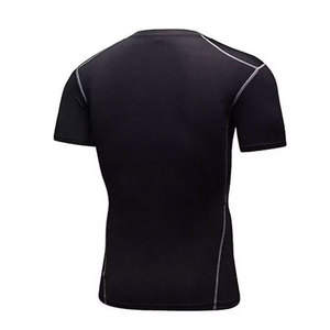 2026 High Quality Breathable <b>Compression</b> <b>Shirt</b> <b>Mens</b> Gym Sports Running Fitness Workout Bodybuilding Short Sleeve Knit Wear - Product Image 2