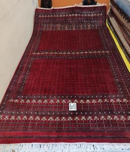 Tapis en laine à poils moyens de qualité export, fait main, tufté et noué à la main, lavable, antidérapant, pour salon - Product Image 6