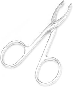 Juego de Pinzas de Acero Inoxidable Hechas a Mano de Lujo, Reutilizables y Duraderas, con Mango de Tijera, 2 Puntas, Pinzas para Cejas, Depiladoras - Product Image 2