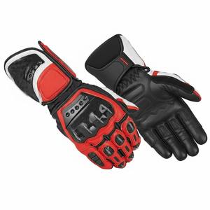 Gants de moto Alpha Racing personnalisés avec logo, pour l'hiver, antidérapants, compatibles avec les écrans tactiles, construction en cuir pleine fleur - Product Image 1